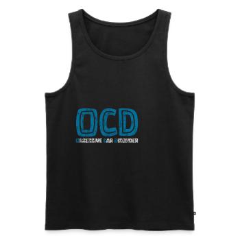 Obsessive Car Disorder 3 - Men's Premium Organic Tank Top - black - Front - Michal (187cm)