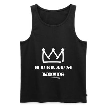 Hubraum König - Männer Premium Bio Tank Top - Schwarz - Vorne - Michal (187cm)