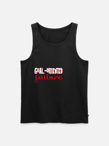 Goal Oriented Failure 4 - Men's Premium Organic Tank Top - black