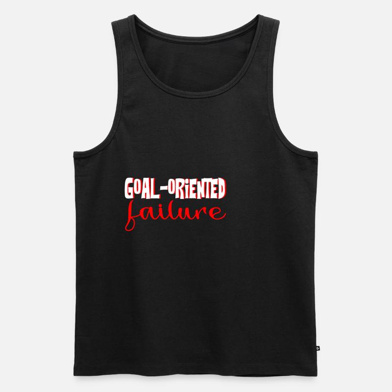 Goal Oriented Failure 4 - Men's Premium Organic Tank Top - black