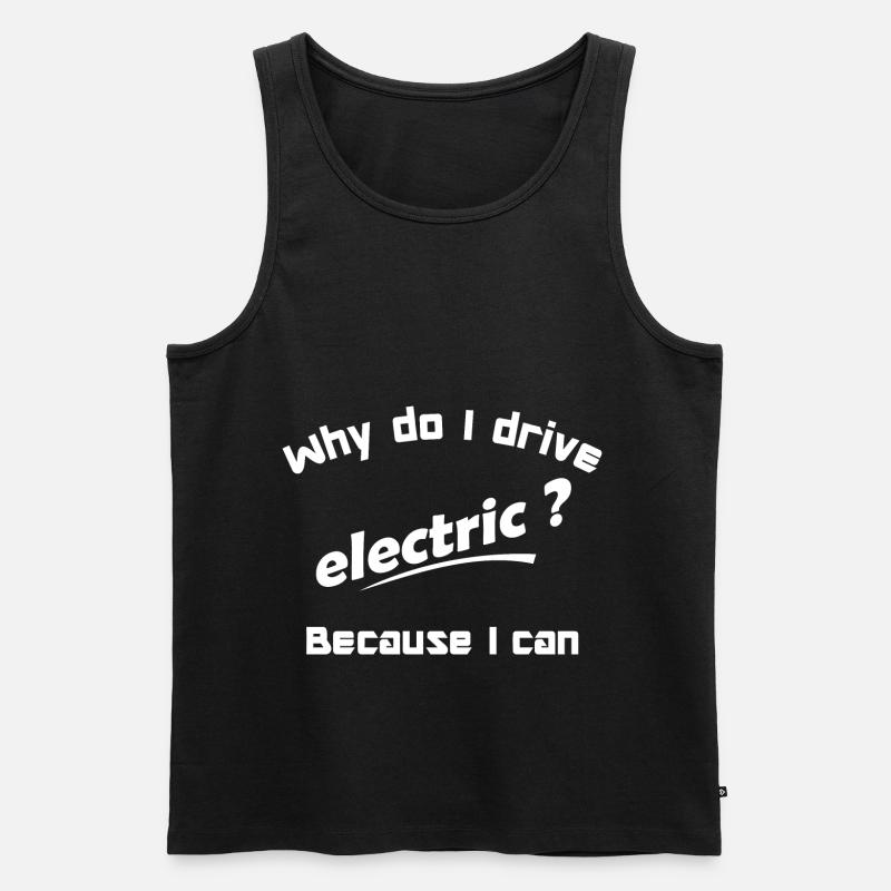 elektrisch - Männer Premium Bio Tank Top - Schwarz