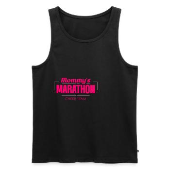 Mommy's Marathon Cheer Team 2 - Männer Premium Bio Tank Top - Schwarz - Vorne - AI Model Male 178 light (178cm)