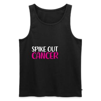 Spike Out Cancer - Männer Premium Bio Tank Top - Schwarz - Vorne - AI Model Male 178 light (178cm)