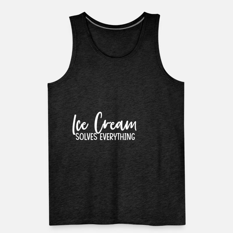 Ice Cream Solves Everything Männer Premium Bio Tank Top