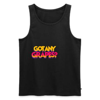 Got Any Grapes 5 - Men's Premium Organic Tank Top - black - Front - AI Model Male 178 light (178cm)
