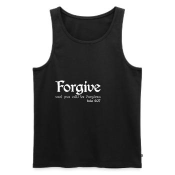 Forgive And You Will Be Forgiven 2 - Männer Premium Bio Tank Top - Schwarz - Vorne - Michal (187cm)