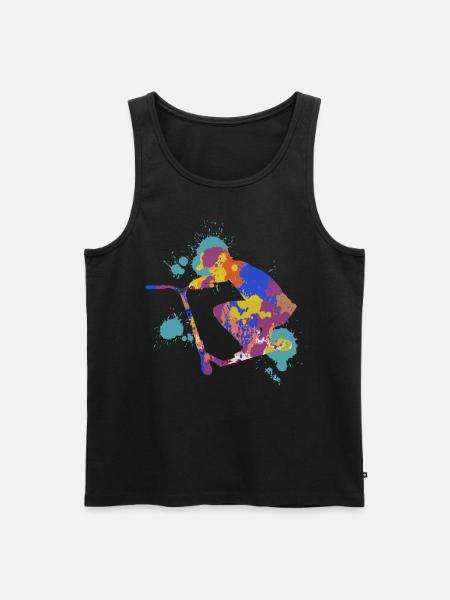 Scooter trick - Männer Premium Bio Tank Top - Schwarz