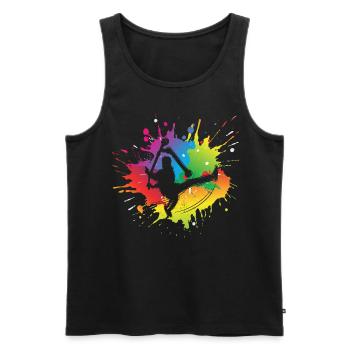 Stunt Scooter - Männer Premium Bio Tank Top - Schwarz - Vorne - AI Model Male 178 light (178cm)