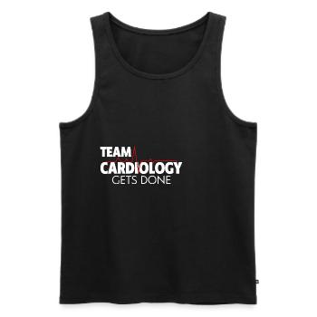 Team Cardiology Gets Done 2 - Männer Premium Bio Tank Top - Schwarz - Vorne - Michal (187cm)