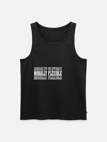 Morally Flexible 8 - Männer Premium Bio Tank Top - Schwarz