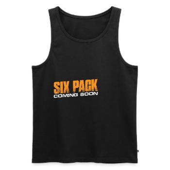 Six Pack à venir 45 - Débardeur bio Premium Homme - noir - Devant - Michal (187cm)
