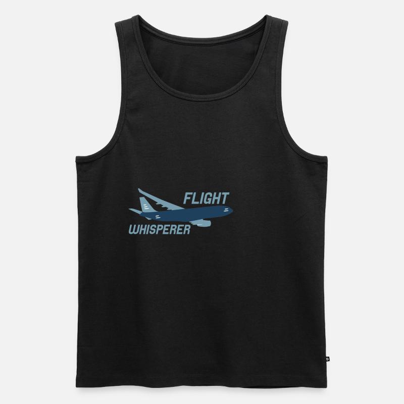 Flight Whisperer 2 - Männer Premium Bio Tank Top - Schwarz