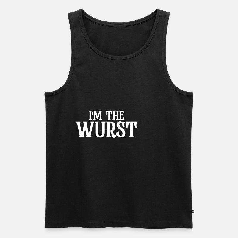 I'm The Wurst - Männer Premium Bio Tank Top - Schwarz