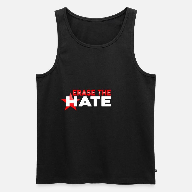 Erase the Hate 6 - Männer Premium Bio Tank Top - Schwarz