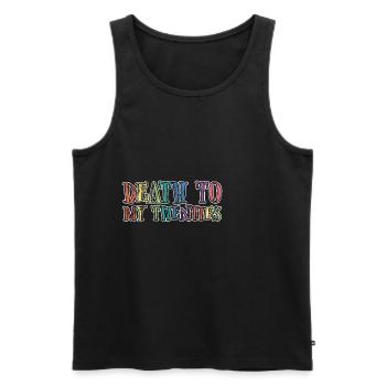 Death To My Twenties 3 - Männer Premium Bio Tank Top - Schwarz - Vorne - AI Model Male 178 light (178cm)