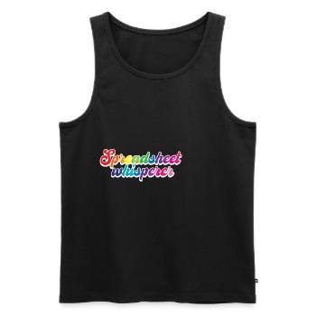 Spreadsheet Whisperer - Men's Premium Organic Tank Top - black - Front - AI Model Male 178 light (178cm)