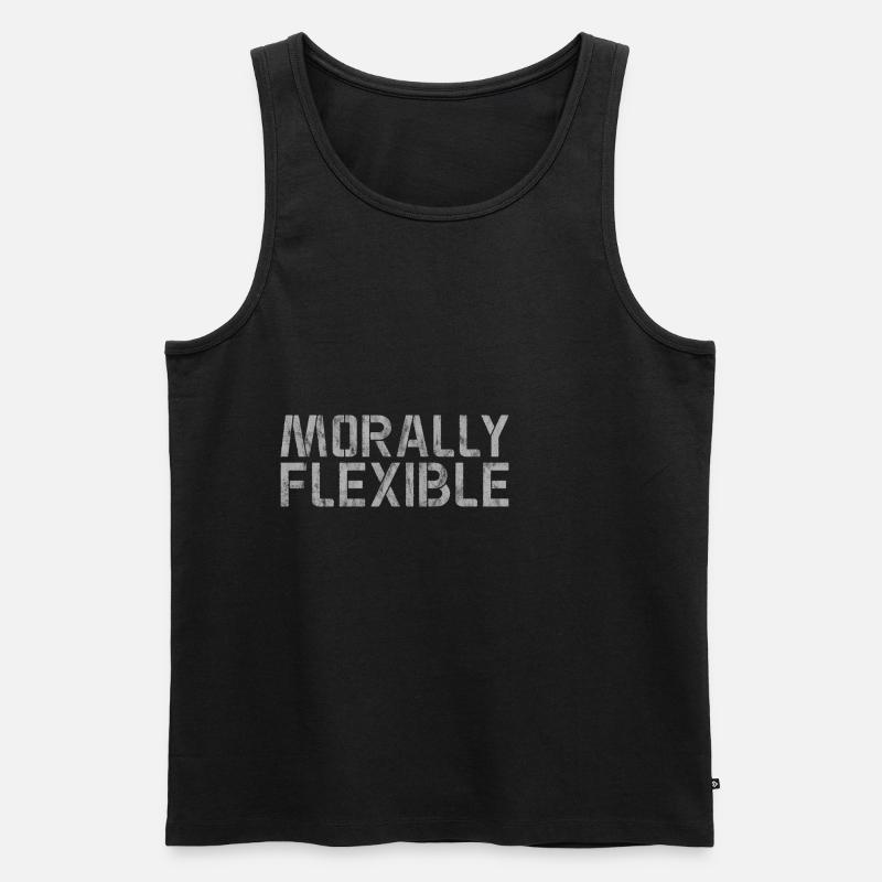 Morally Flexible 3 - Männer Premium Bio Tank Top - Schwarz