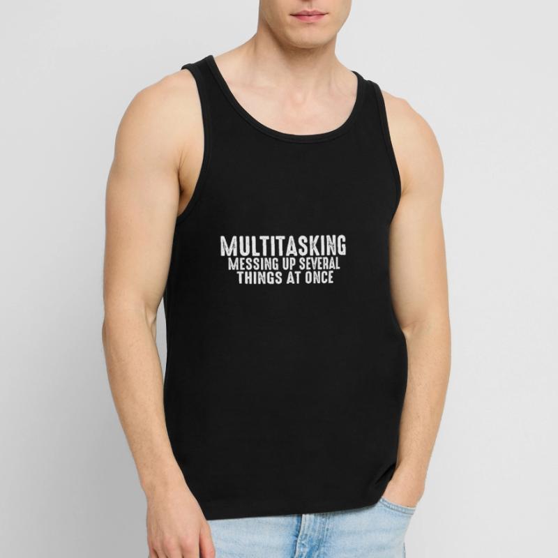 Multitasking, Messing Up Several Things At Once 3 Men's Premium Organic Tank Top