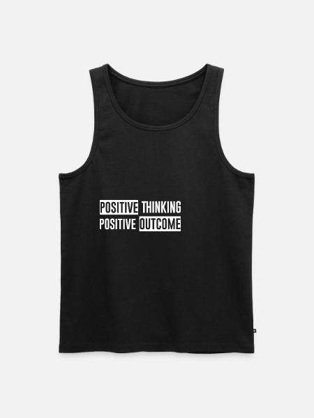Positive Thinking Positive Outcome - Men's Premium Organic Tank Top - black