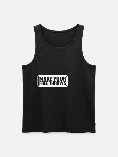Make Your Free Throws 4 - Men's Premium Organic Tank Top - black