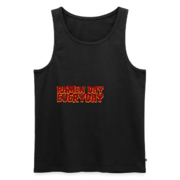 Ramen Day Tous les jours 3 - Débardeur bio Premium Homme - noir - Devant - Michal (187cm)