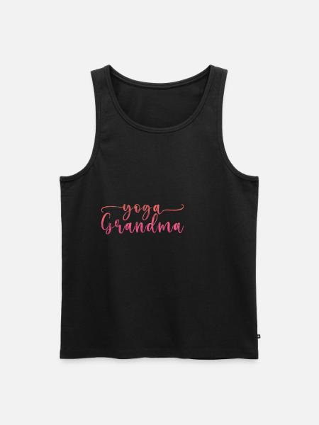 Yoga Grandma 3 - Men's Premium Organic Tank Top - black