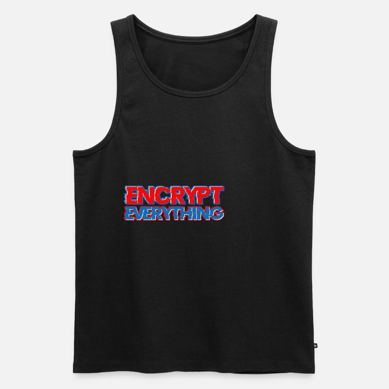 Encrypt Everything 5 - Männer Premium Bio Tank Top - Schwarz