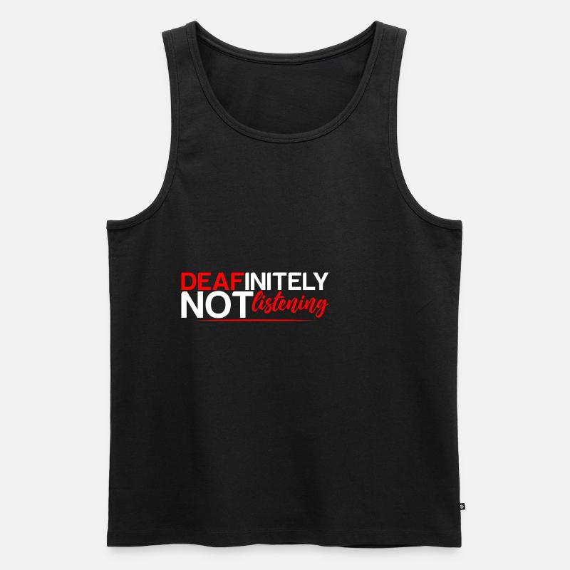 Ne pas écouter 4 - Débardeur bio Premium Homme - noir