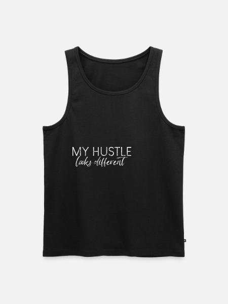 My Hustle Looks Different 3 - Men's Premium Organic Tank Top - black