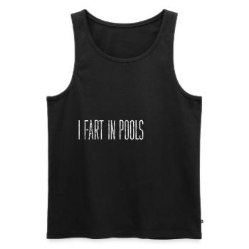 Je pète dans les piscines 3 - Débardeur bio Premium Homme - noir - Devant - Michal (187cm)