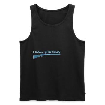 I Call Shotgun 12 - Männer Premium Bio Tank Top - Schwarz - Vorne - AI Model Male 178 light (178cm)