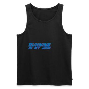 Running Is My Jam 2 - Men's Premium Organic Tank Top - black - Front - AI Model Male 178 light (178cm)