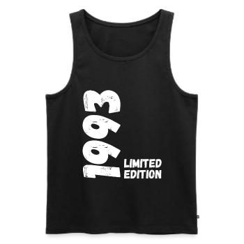 1993 Limited Edition 30. Geburtstag 30 Jahre - Männer Premium Bio Tank Top - Schwarz - Vorne - Michal (187cm)