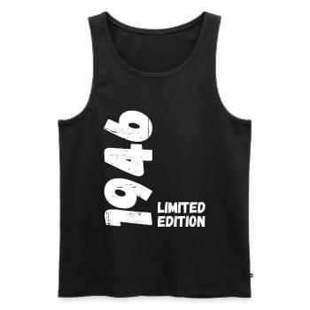 1946 Limited edition Birthday - Men's Premium Organic Tank Top - black - Front - Michal (187cm)