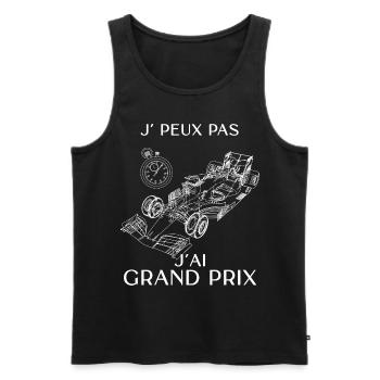 Cadeau Grand prix sport automobile - Débardeur bio Premium Homme - noir - Devant - Michal (187cm)