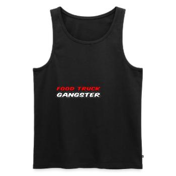 Food Truck Gangster 3 - Débardeur bio Premium Homme - noir - Devant - Michal (187cm)