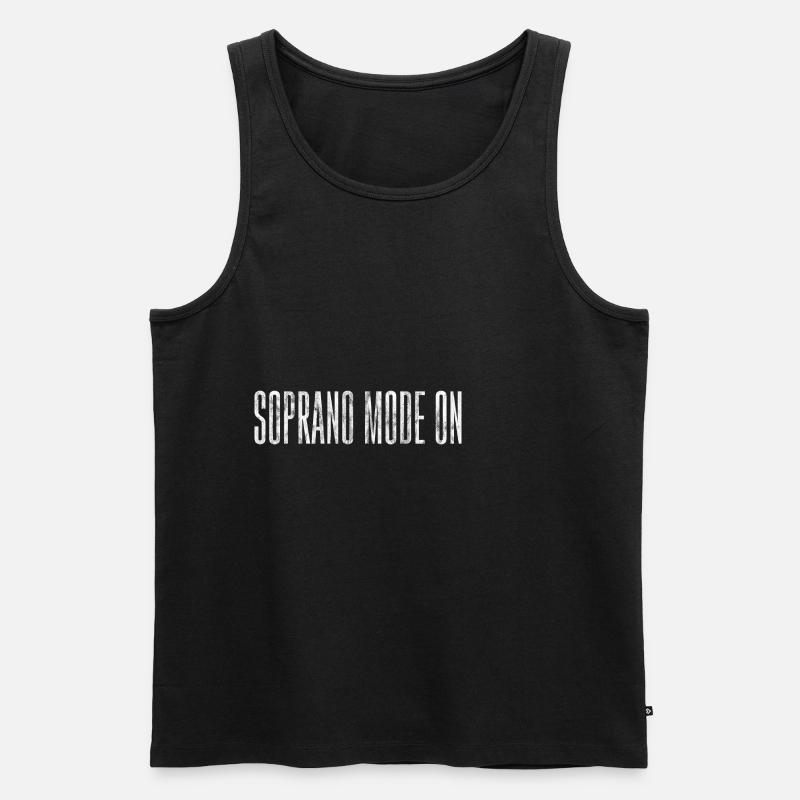 Soprano Mode On 3 - Männer Premium Bio Tank Top - Schwarz