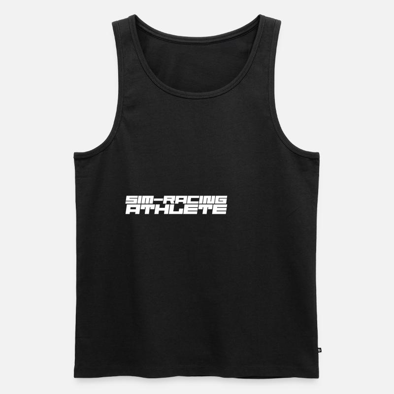 Sim-racing Athlete - Men's Premium Organic Tank Top - black