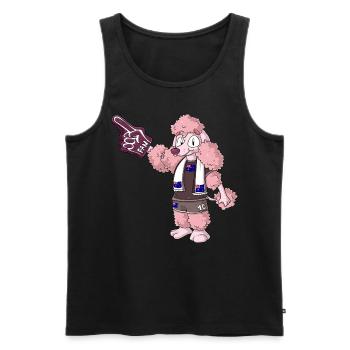 Fan Poodle Australia - Men's Premium Organic Tank Top - black - Front - Michal (187cm)
