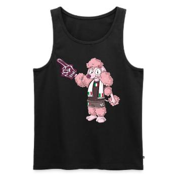Fan Poodle Italy - Men's Premium Organic Tank Top - black - Front - Michal (187cm)