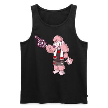 Fan Poodle Morocco - Men's Premium Organic Tank Top - black - Front - AI Model Male 178 light (178cm)