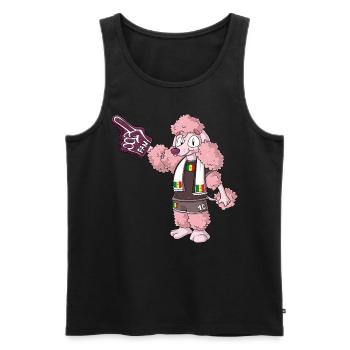 Fan Poodle Senegal - Men's Premium Organic Tank Top - black - Front - Michal (187cm)