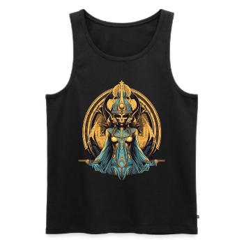 Fantasy Gottheit - Männer Premium Bio Tank Top - Schwarz - Vorne - AI Model Male 178 light (178cm)