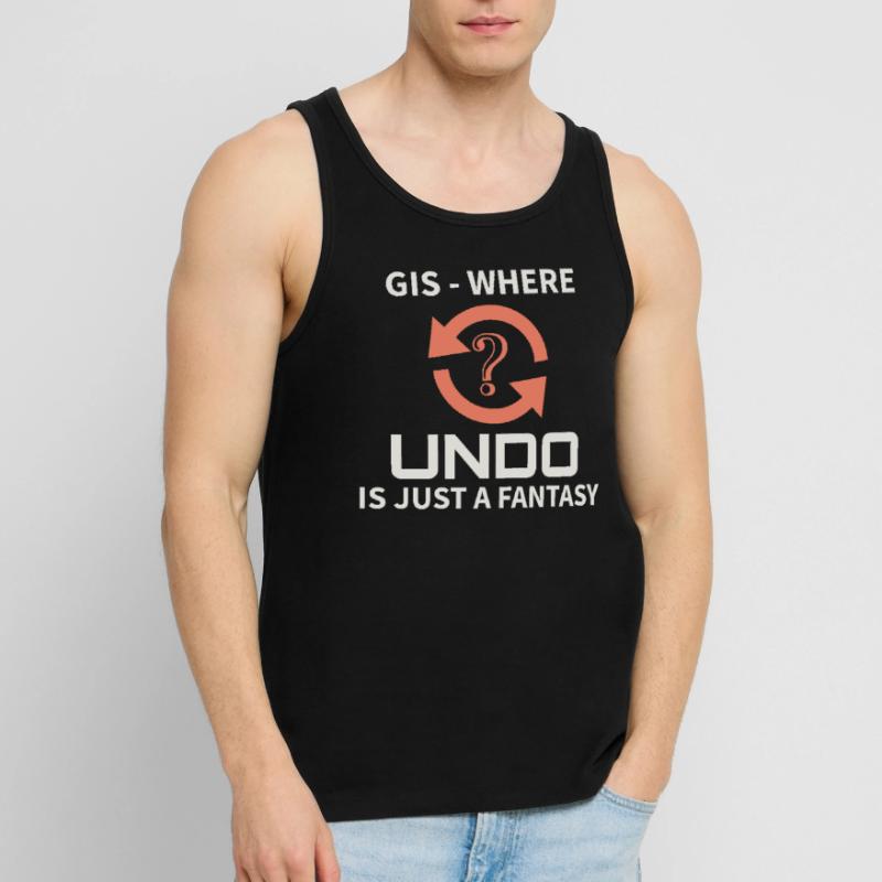 GIS Undo Fantasy Data Mapping Errors Men's Premium Organic Tank Top