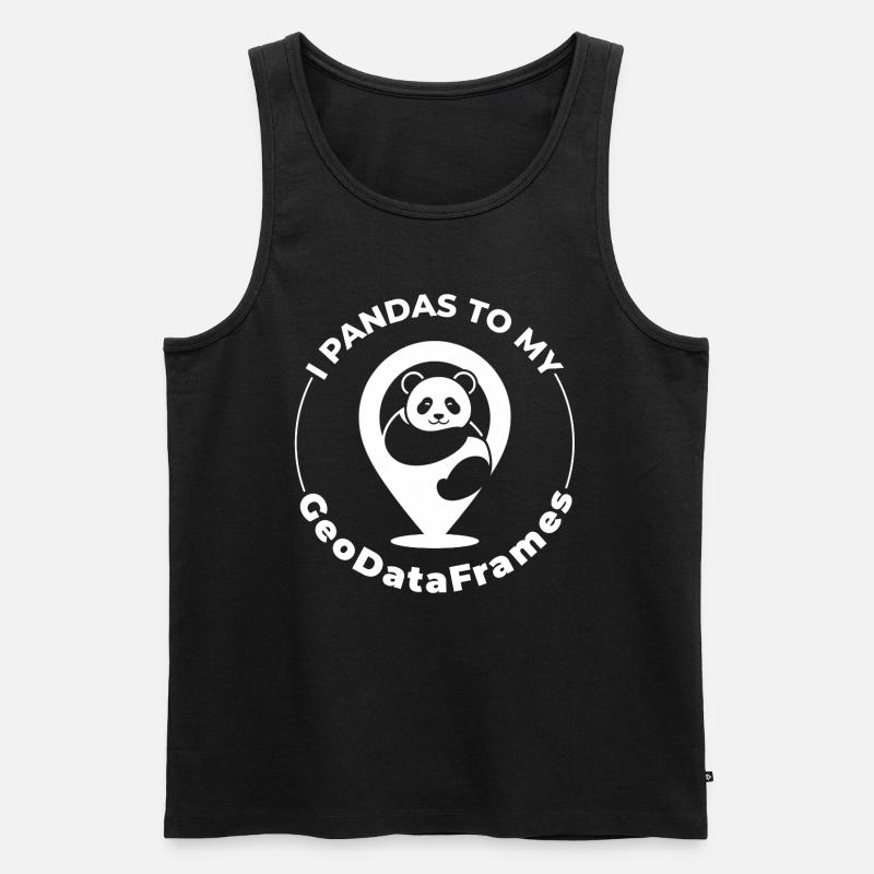 GeoDataFrames Pandas GIS Python Programmierung - Männer Premium Bio Tank Top - Schwarz