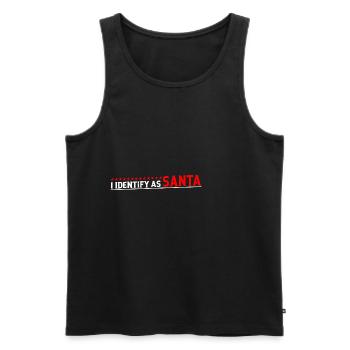 I Identify As Santa 11 - Men's Premium Organic Tank Top - black - Front - Michal (187cm)