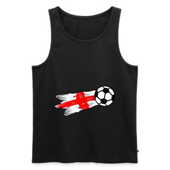 Englischer Fußball - Männer Premium Bio Tank Top - Schwarz - Vorne - Michal (187cm)