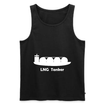 Der LNG Tanker - Männer Premium Bio Tank Top - Schwarz - Vorne - AI Model Male 178 light (178cm)