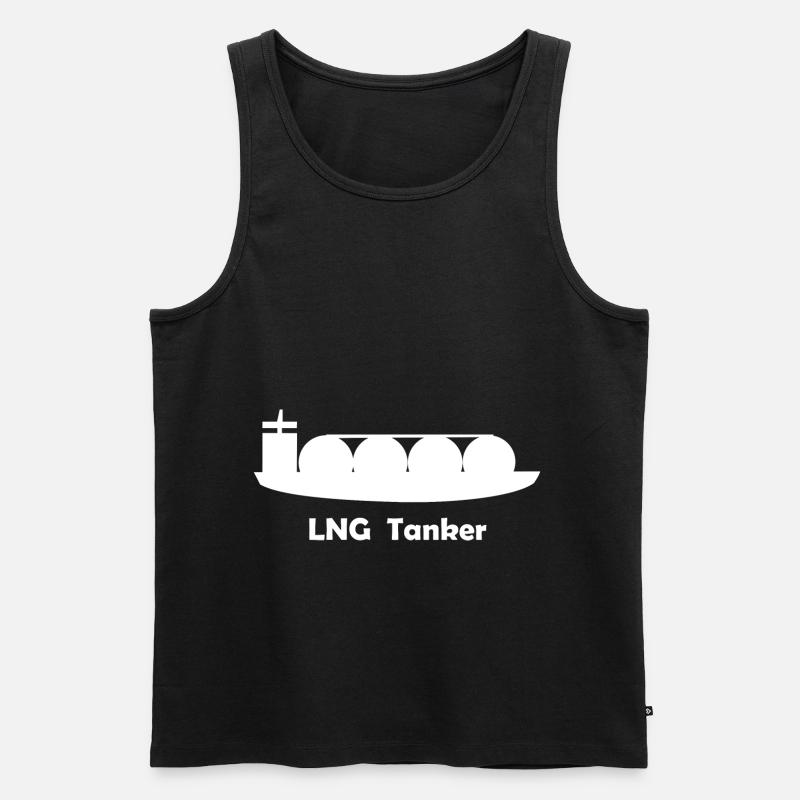 Der LNG Tanker - Männer Premium Bio Tank Top - Schwarz