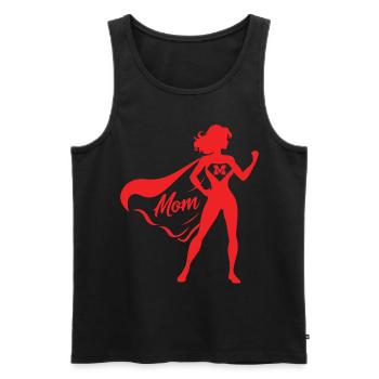 Design Red Mom - Pour la meilleure maman - Débardeur bio Premium Homme - noir - Devant - Michal (187cm)
